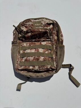 Digital Desert Camo Tactical Backpack - Brown Camo